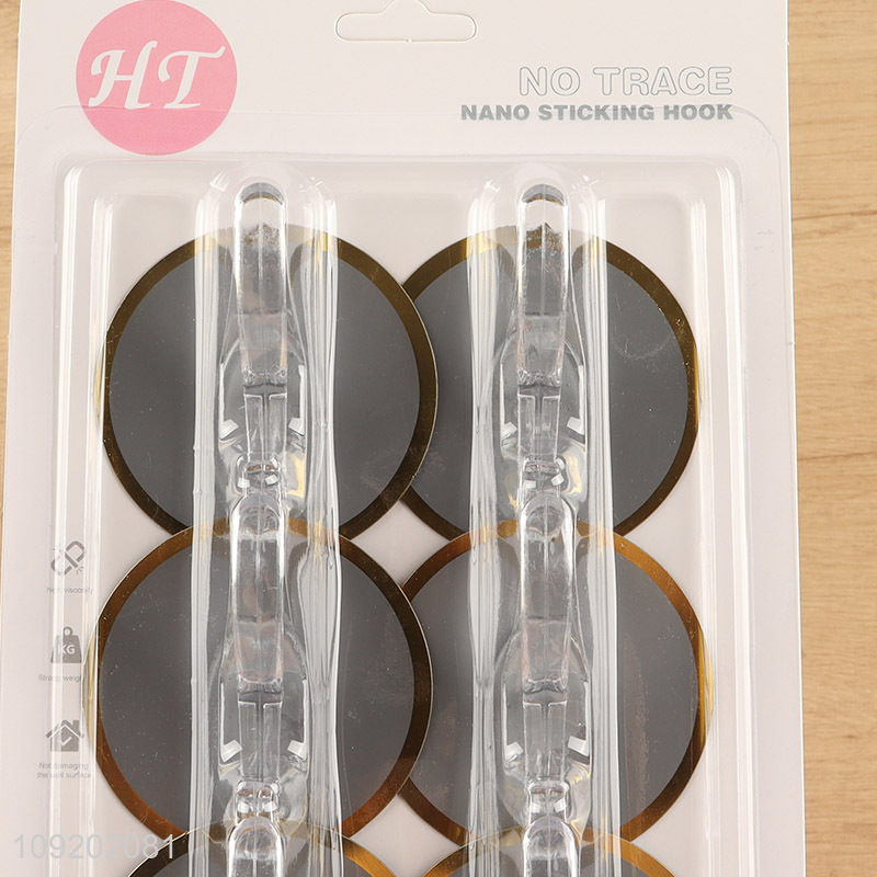 High quality 6pcs household heavy duty sticky hook adhesive hook