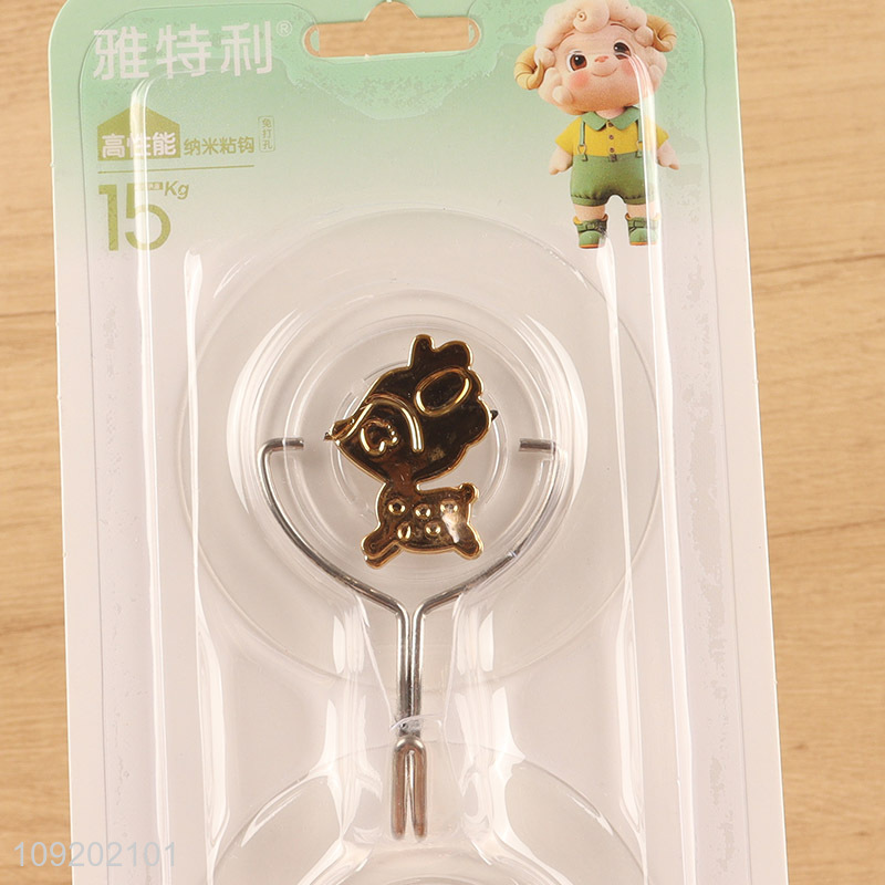 Hot items 2pcs round household sticky hook adhesive hook set