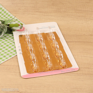 New style 12pcs golden <em>bathroom</em> sticky hook adhesive hook <em>set</em>