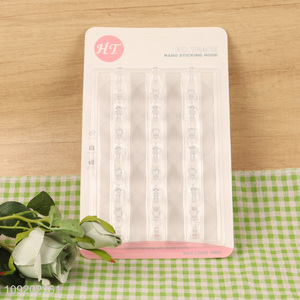 Best selling 12pcs round clear home sticky hook adhesive hook