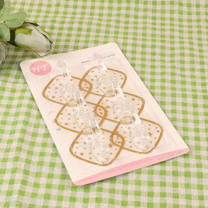 Yiwu market 6pcs heavy duty acrylic sticky hook adhesive hook for sale