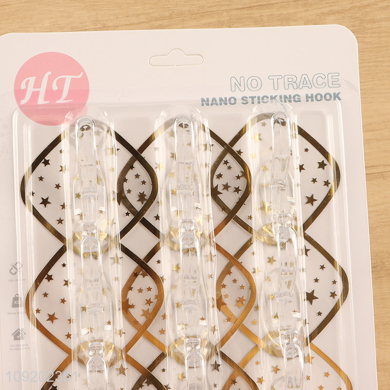 Low price 9pcs household sticky hook adhesive hook set for bathroom kitchen