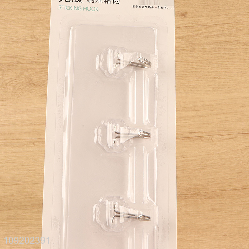 Popular products home kitchen clear sticky hook adhesive hook for sale