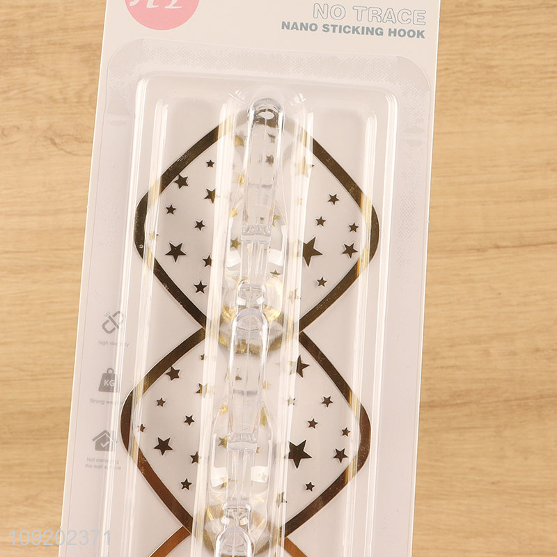 China supplier 3pcs household heavy duty sticky hook adhesive hook