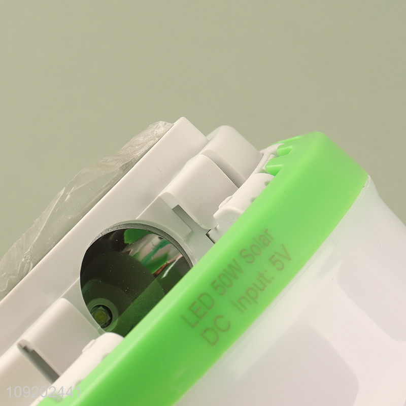 Online Wholesale DC 5V 50W Retractable Led Solar Type C Rechargeable Emergency Lamp