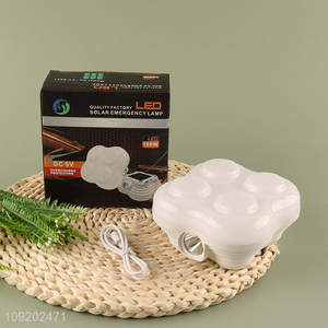 Factory Price DC 5V 100W Solar Type C Rechargeable Led Emergency Light Camping Light