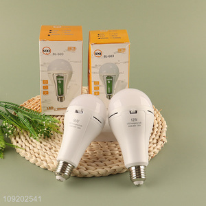 New Product AC85-265V 9 12W Rechargeable Emergency Battery LED Light Bulb Emergency Light
