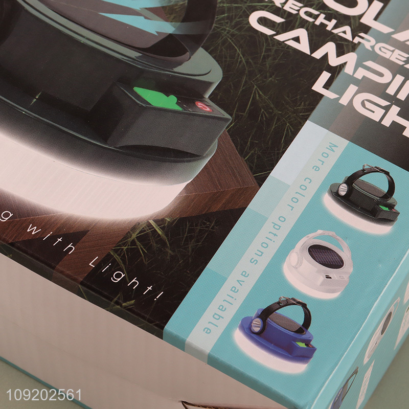 Factory Price 300W Solar Type C Rechargeable Led Camping Light Led Emergency Lamp