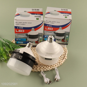 Factory Supply 20 30W Usb Rechargeable Led Emergency Lamp Super Bright Camping Light