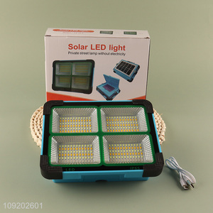 Good Quality Solar Usb Rechargeable Led Flood Light Super Bright Led Camping Light