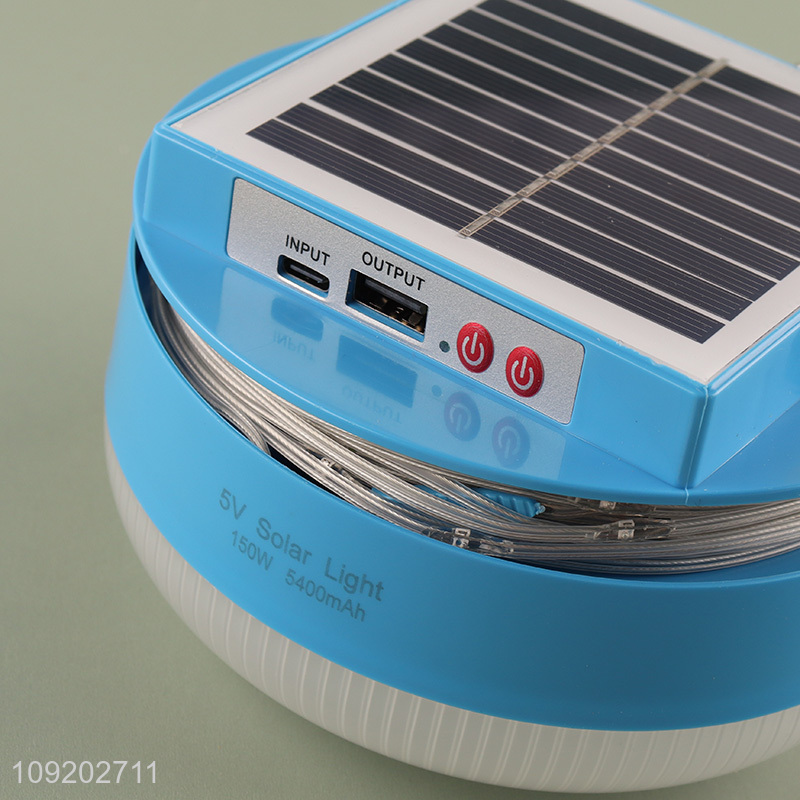 New Arrival 5V 100 150W Retractable Solar Usb Rechargeable Led Emergency Light for Indoor Outdoor