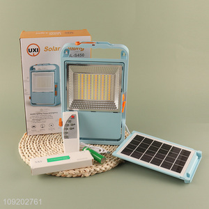 China Imports 150W Solar Type C Rechargeable Led Emergency Light Working Light With Remote Control