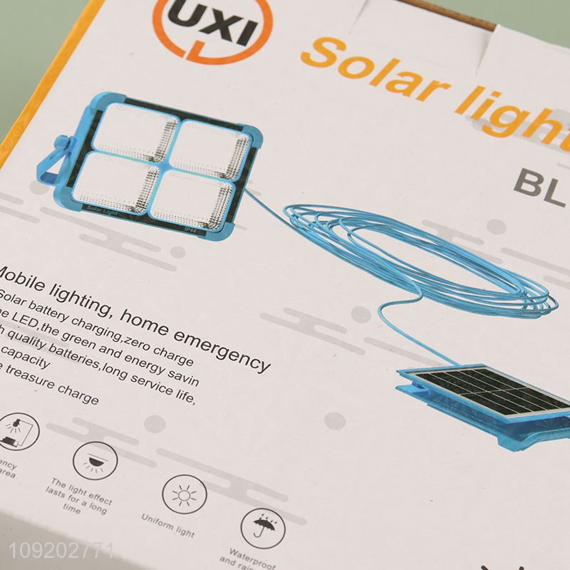 Factory Supply Solar Type C Rechargeable Led Emergency Light Outdoor Led Working Lamp