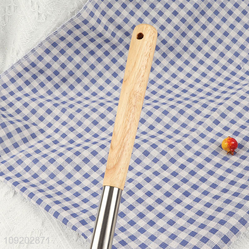 Top products wooden handle nylon kitchen utensil soup ladle