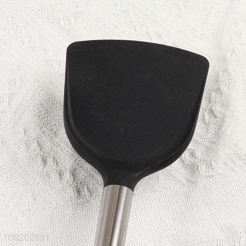 Hot products wooden handle non-stick cooking spatula for kitchen utensil