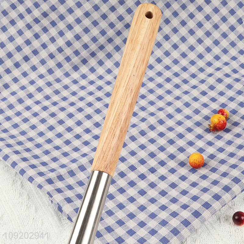 Top sale professional kitchen utensil spaghetti spatula with wooden handle