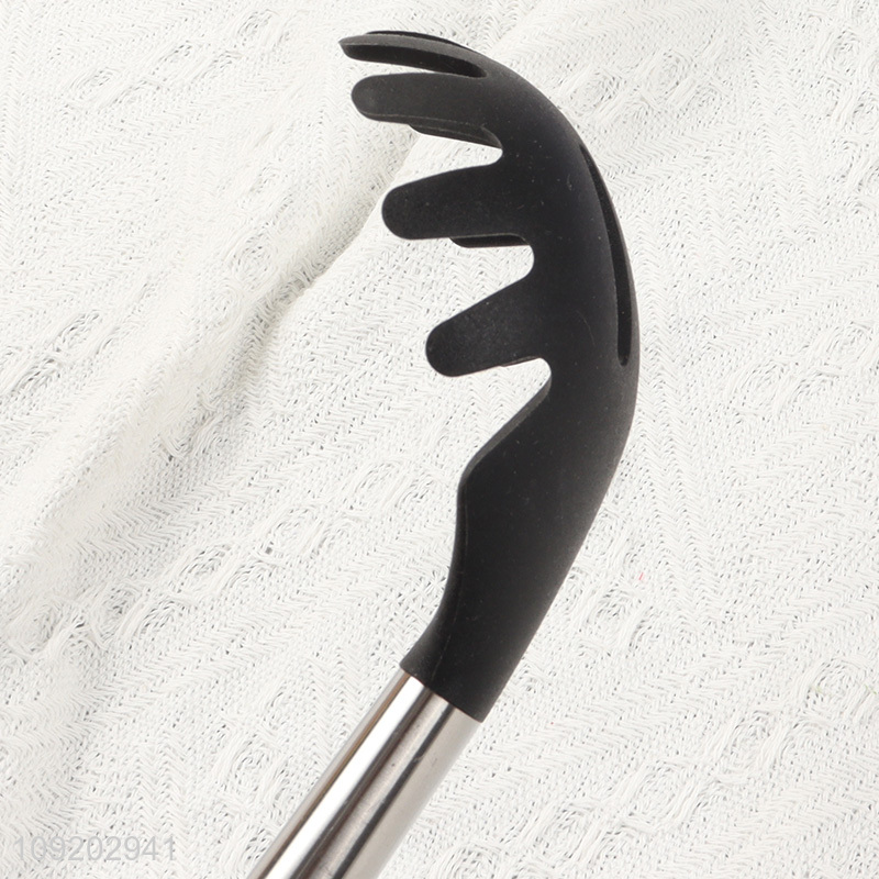 Top sale professional kitchen utensil spaghetti spatula with wooden handle
