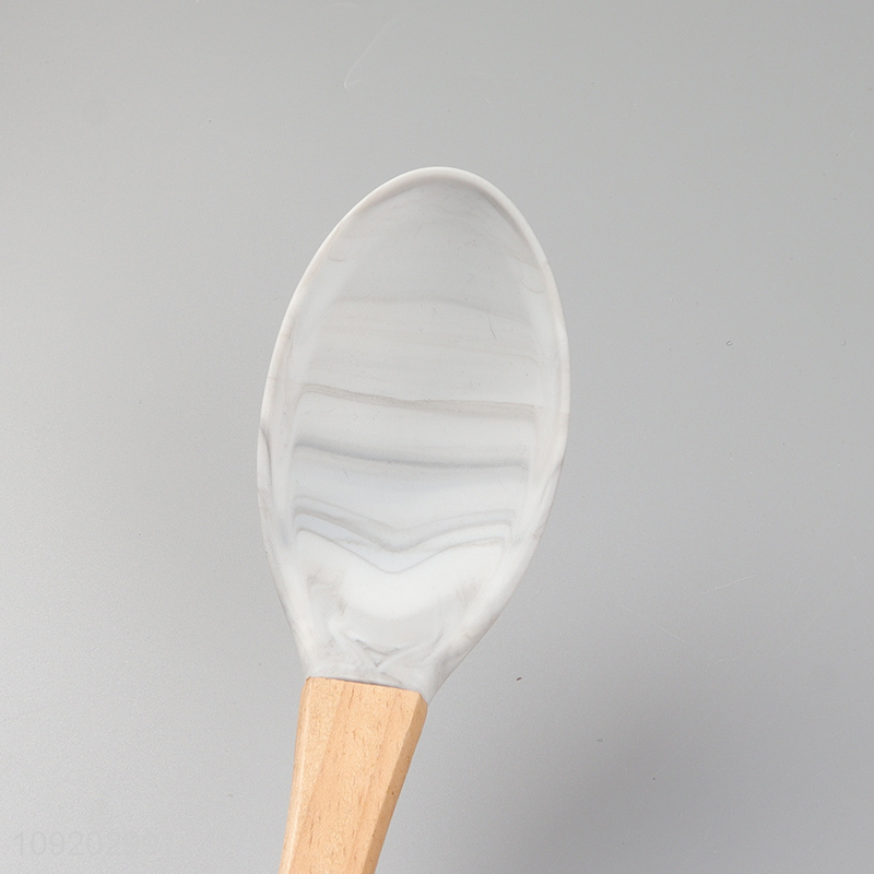 Yiwu market home restaurant silicone kitchen utensil basting spoon