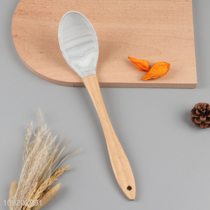 Yiwu market home restaurant silicone kitchen utensil basting spoon
