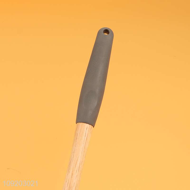 Good sale household kitchen utensil basting spoon with wooden handle