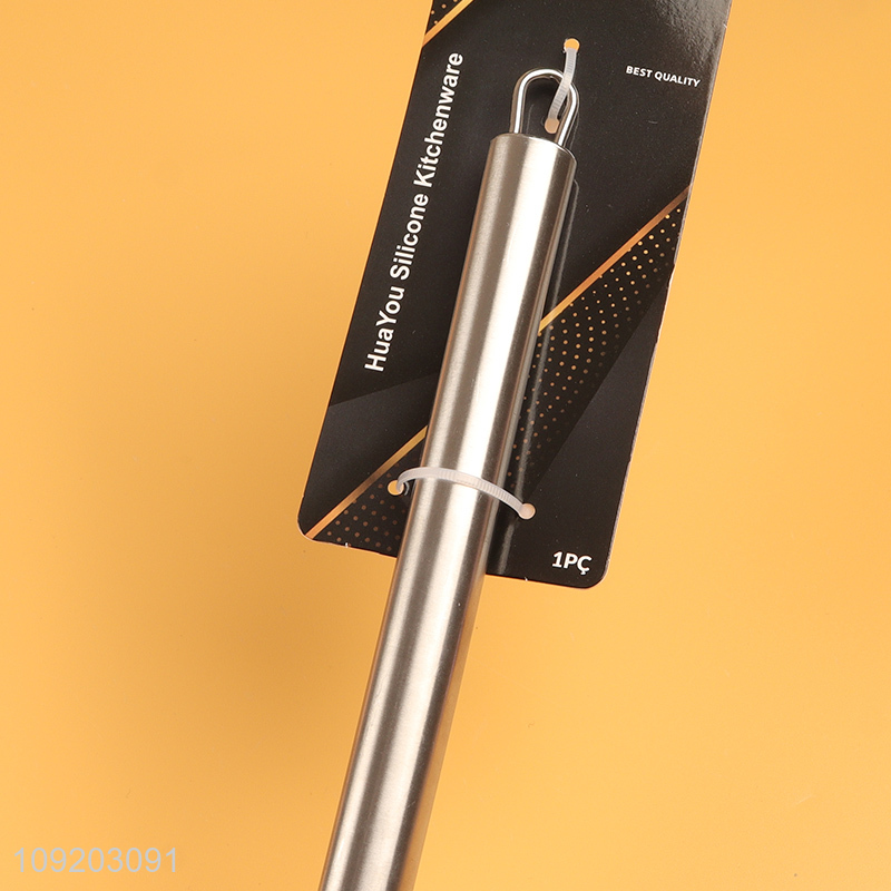 Most popular stainless steel handle silicone soup ladle for sale