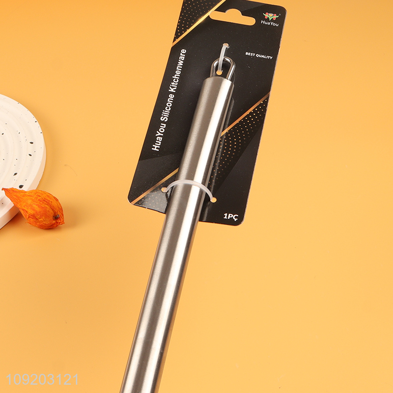 Hot selling silicone non-stic cooking spatula with stainless steel handle