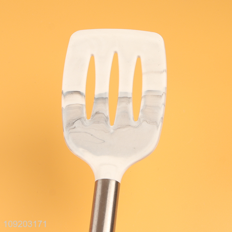 China wholesale silicone non-stick cooking slotted spatula for home