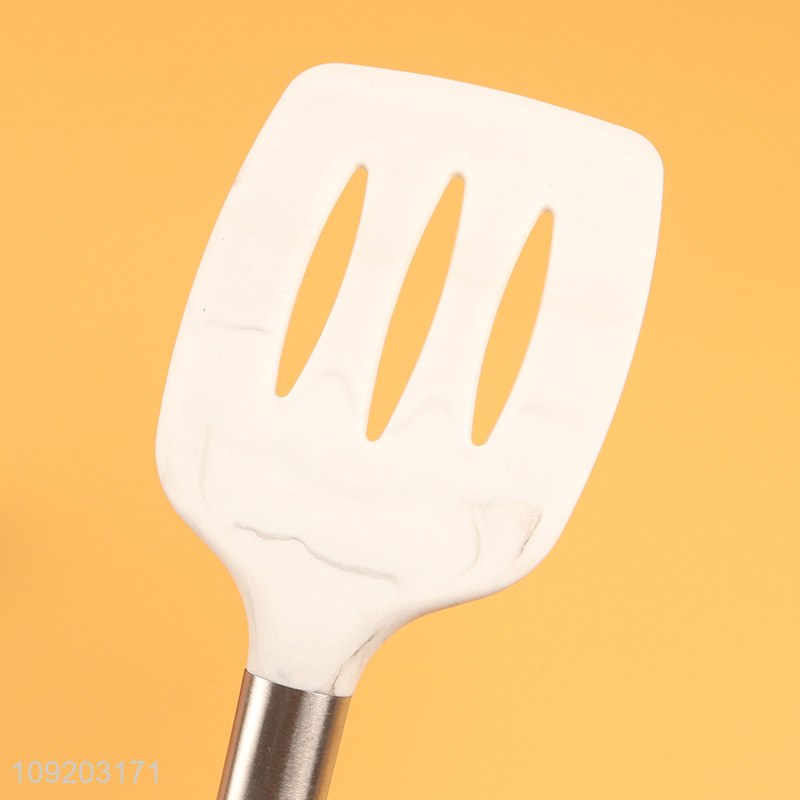 China wholesale silicone non-stick cooking slotted spatula for home