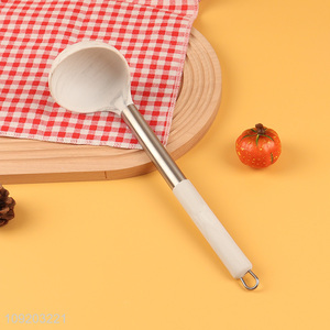 Hot products long handle silicone kitchen utensil soup ladle for sale