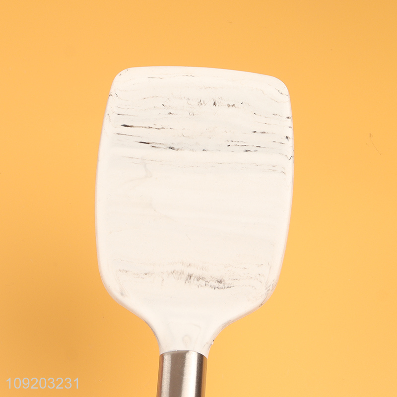 Top products non-stick silicone cooking spatula with stainless steel handle