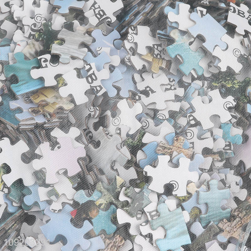 China factory creative 1000pcs Cornwall collage jigsaw toy educational toys