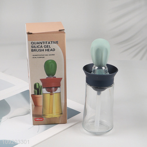 Hot products home kitchen dual purpose brush head oil bottle