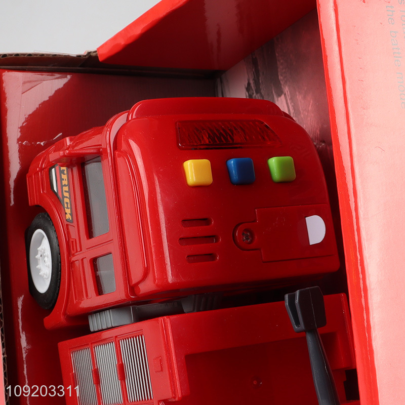 China factory funny kids sprinkle truck toys with music&lights