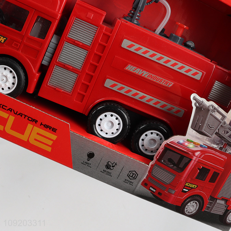 China factory funny kids sprinkle truck toys with music&lights