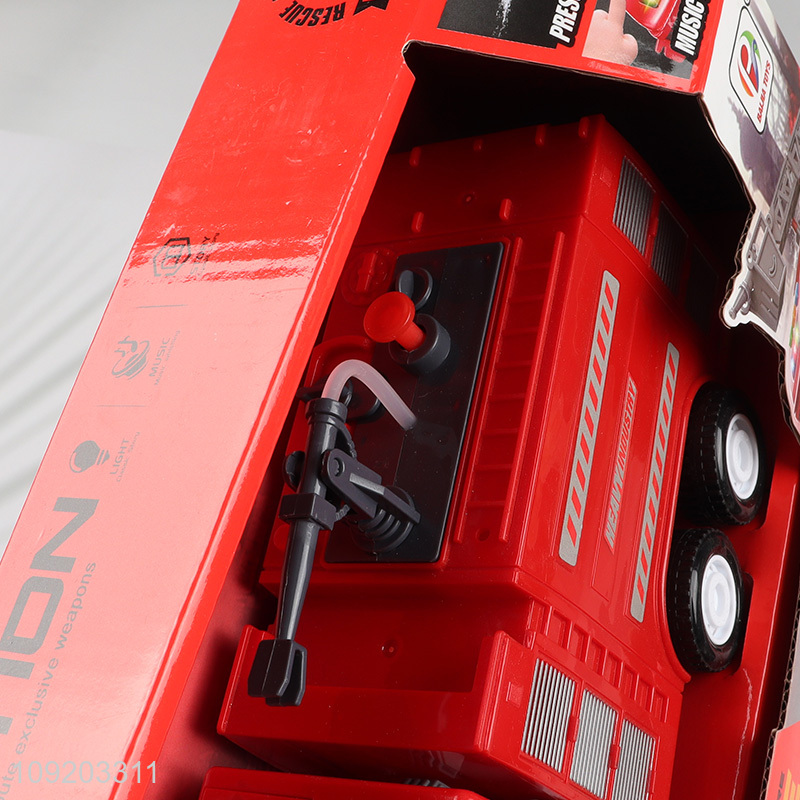 China factory funny kids sprinkle truck toys with music&lights