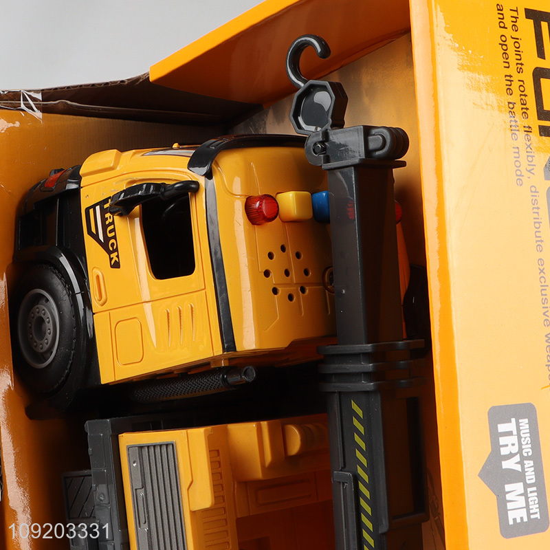 Top products lights music project truck heavy truck toys for sale