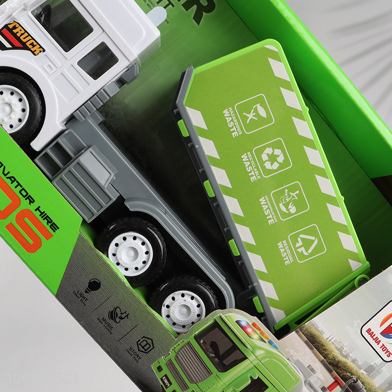 Top selling children car toys sprinkle truck toys with music&lights