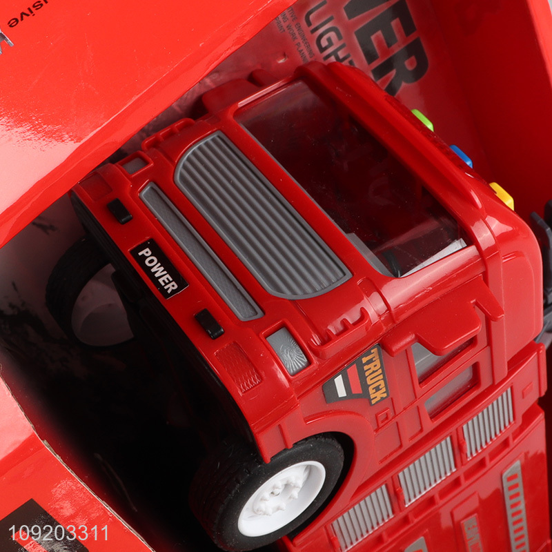 China factory funny kids sprinkle truck toys with music&lights