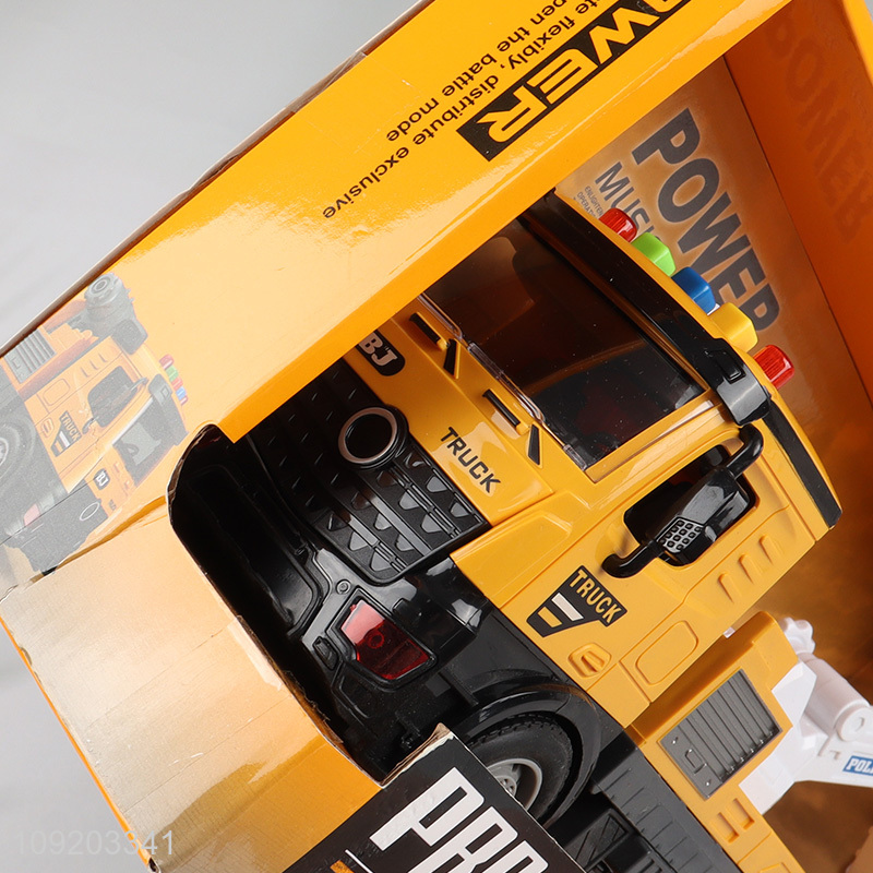 Yiwu market children lights music heavy truck toys for sale