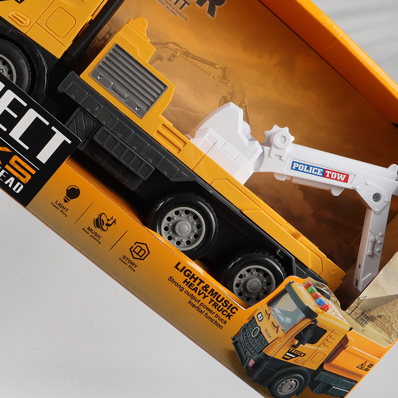 Yiwu market children lights music heavy truck toys for sale