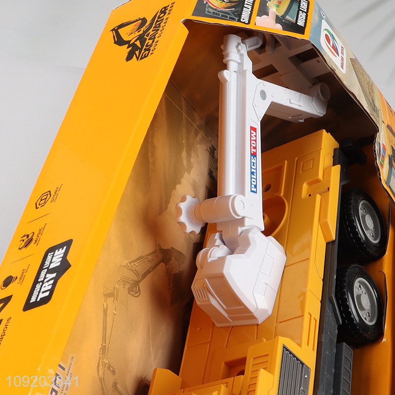 Yiwu market children lights music heavy truck toys for sale