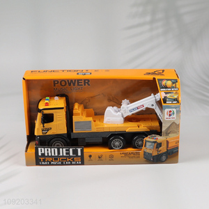 Yiwu market children lights music heavy truck toys for sale