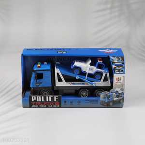 Most popular children inertial police vehicle police truck toys