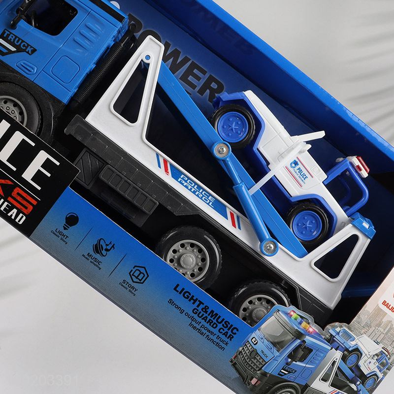 Most popular children inertial police vehicle police truck toys