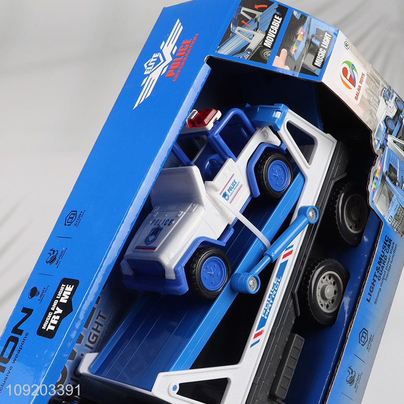 Most popular children inertial police vehicle police truck toys