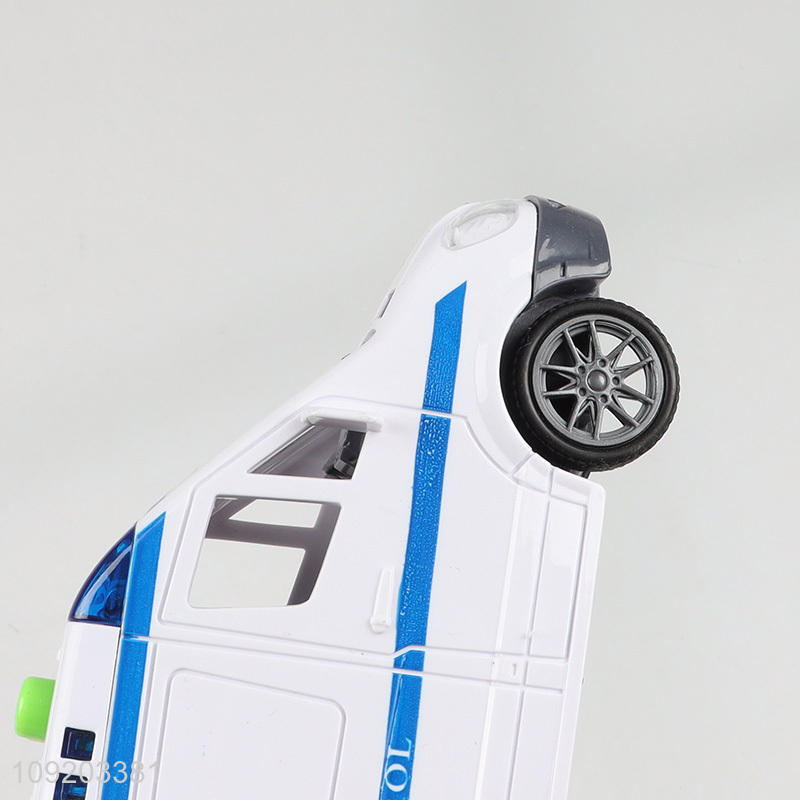 Low price 10pcs music lights inertial rescue vehicle for children