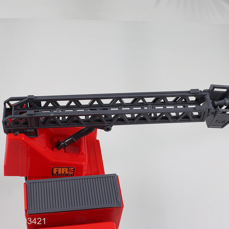 China products 8pcs children fire engine truck spray truck toys with lights&music