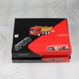 New arrival 8pcs inertia fire engine truck spray truck toys for kids