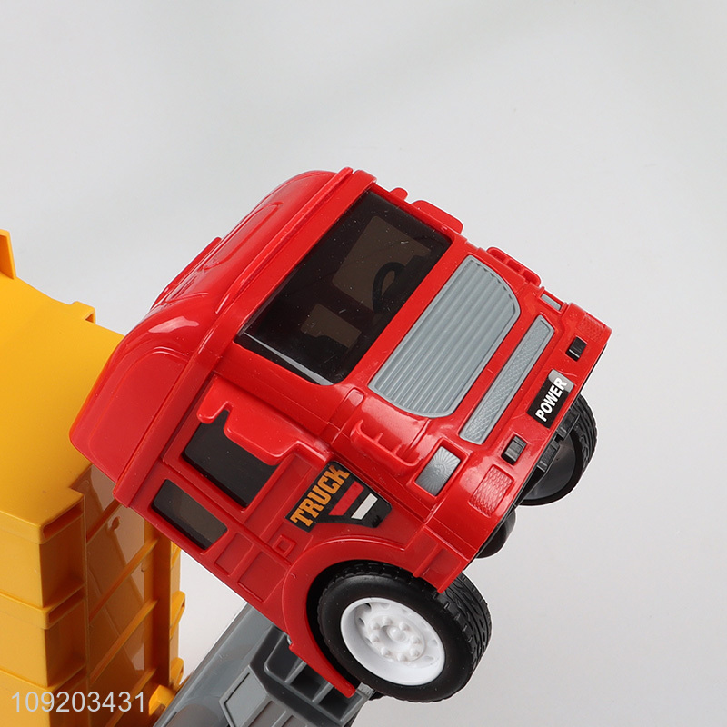 New arrival 8pcs inertia fire engine truck spray truck toys for kids