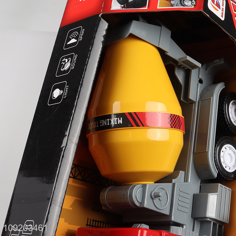 Hot items children inertia engineering truck spray truck toys for sale